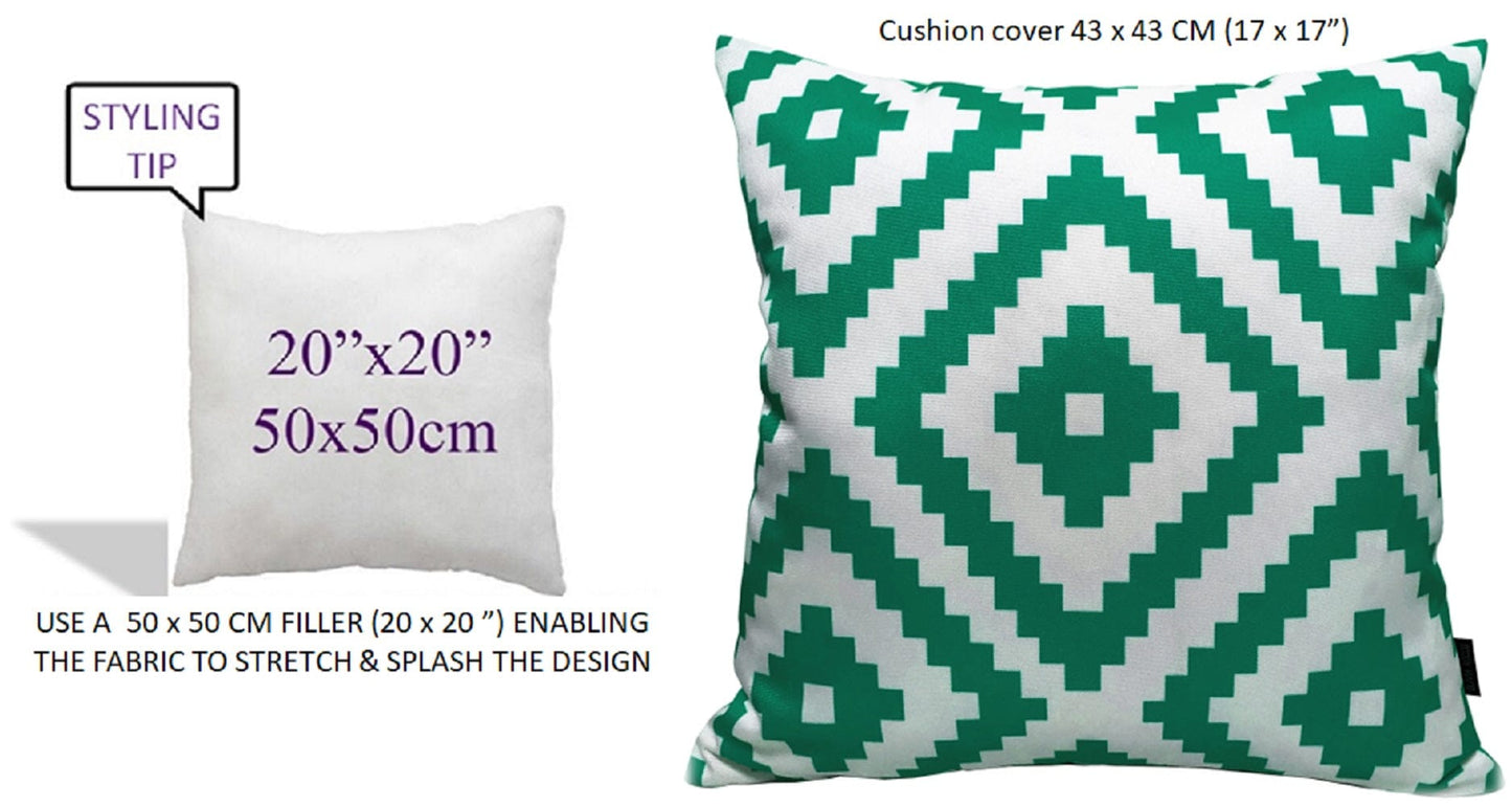 Nairobi Lime Green Outdoor Waterproof Patio Garden Cushions Durable Weather-Resistant Polyester Comfortable Hollow-Fibre Filled Versatile Indoor Outdoor Use by OLIVIA ROCCO