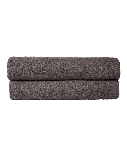 Pack of 2 Large Quick-Drying Lightweight Easycare Indus Valley Cotton Bath Sheets 80x140 cm for Home Travel Gym Holidays Multiple Colours by OLIVIA ROCCO