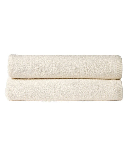 Pack of 2 Large Quick-Drying Lightweight Easycare Indus Valley Cotton Bath Sheets 80x140 cm for Home Travel Gym Holidays Multiple Colours by OLIVIA ROCCO