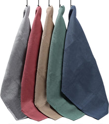 5 Pack Ultra Absorbent Waffle Kitchen Tea Towels High-Quality Soft Cotton Assorted Colours Durable for Home and Catering Use by OLIVIA ROCCO