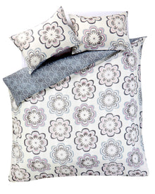 Peony Floral Cotton Rich Duvet Cover Set with Pillowcases Vibrant Modern Luxury Bedding Available in Single Double King Super King by OLIVIA ROCCO