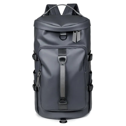 Membrane Outdoor Travel Bag Casual Large-Capacity Men's Bag Dry and Wet Separation Portable Fitness Bag Solid Color Simple Backpack
