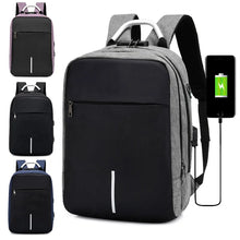 unisex medium all seasons polyester solid color business square zipper functional backpack