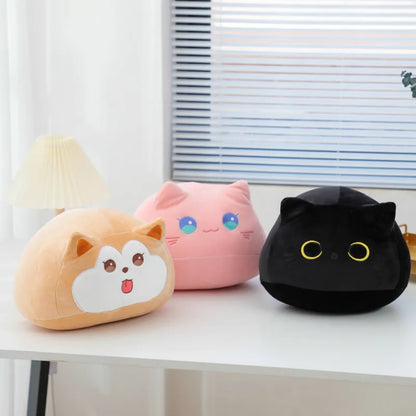 Cartoon Black Cat Doll Plush Toy Pillow Office Home Sofa Cushion Girls Dormitory Sleep Soft Stuffed Animal Decorative Pillow