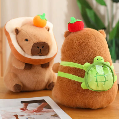 Trendy Capybara Plush Toy Cute Birthday Gift Children's Stuffed Animal Doll Transforming Plushie PP Cotton Material