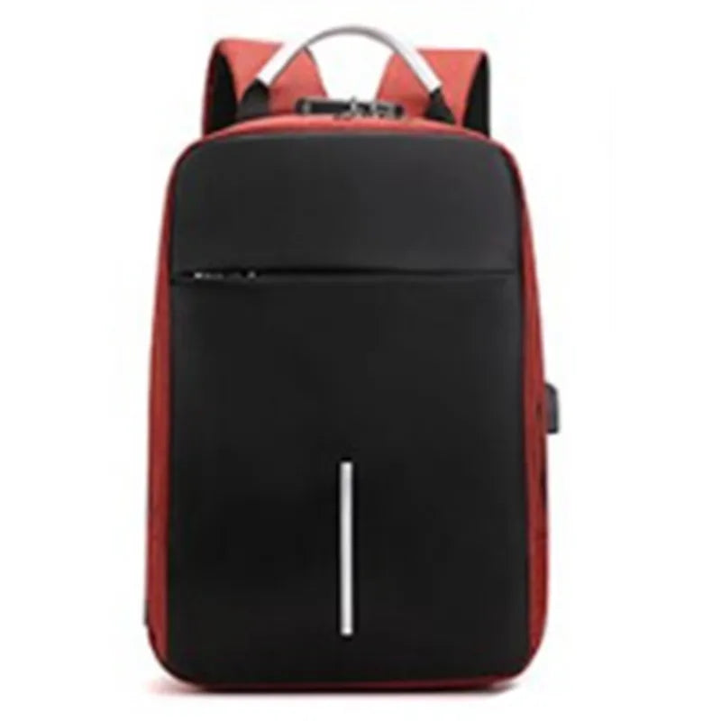 unisex medium all seasons polyester solid color business square zipper functional backpack