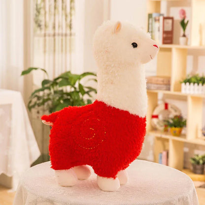 Creative Alpaca Doll Plush Toy Realistic Small Lamb Pillow Internet Famous Sheep Doll Grass Horse Mythical Birthday Gift
