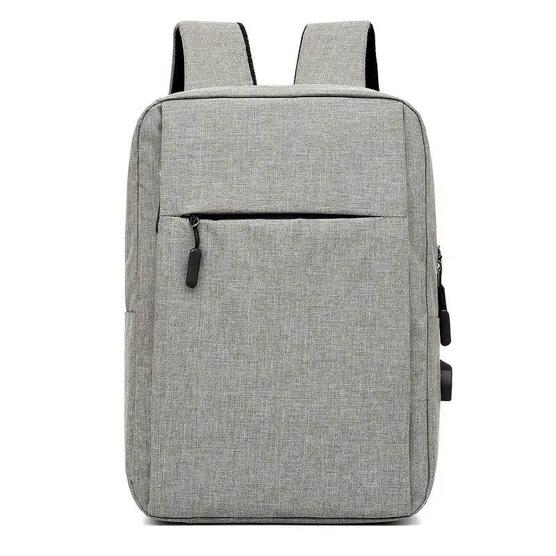 unisex medium all seasons polyester solid color business square zipper functional backpack