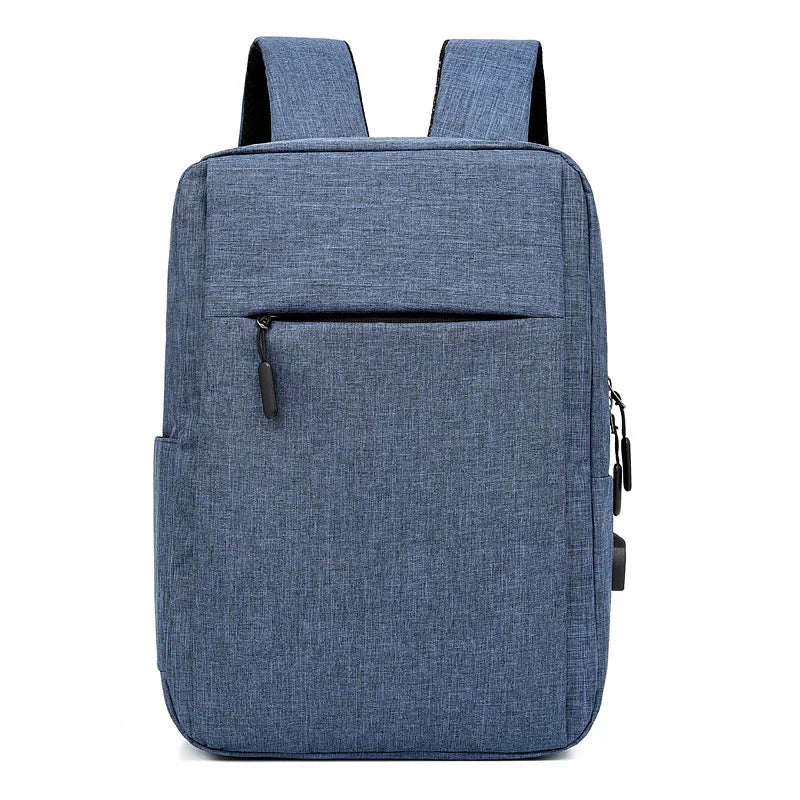 unisex medium all seasons polyester solid color business square zipper functional backpack