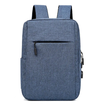 unisex medium all seasons polyester solid color business square zipper functional backpack