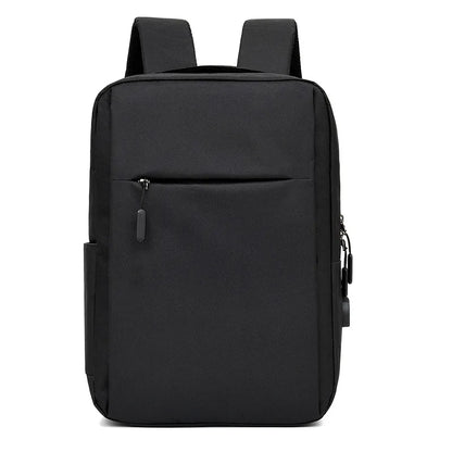 unisex medium all seasons polyester solid color business square zipper functional backpack