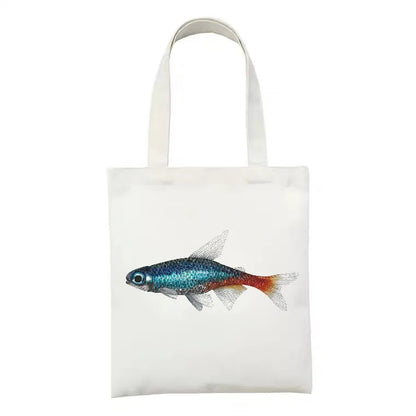 women's simple style artistic animal mushroom butterfly shopping bags
