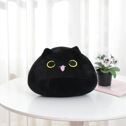 Cartoon Black Cat Doll Plush Toy Pillow Office Home Sofa Cushion Girls Dormitory Sleep Soft Stuffed Animal Decorative Pillow