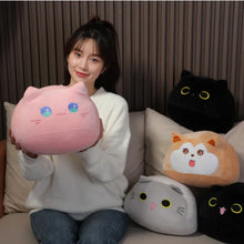 Cartoon Black Cat Doll Plush Toy Pillow Office Home Sofa Cushion Girls Dormitory Sleep Soft Stuffed Animal Decorative Pillow