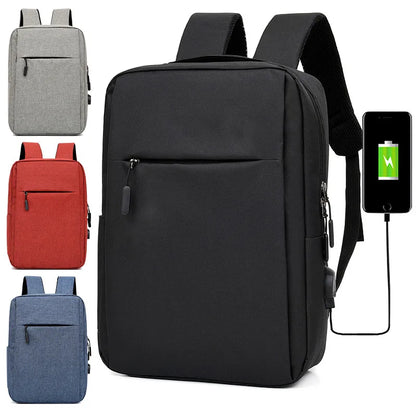 unisex medium all seasons polyester solid color business square zipper functional backpack