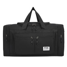 men's solid color oxford cloth zipper travel bag