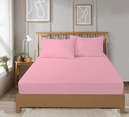 Plain Dye Luxurious Super Soft Fitted Sheets Easy Care Bed Linen Sets Multiple Colours Single Double King 3/4 Sizes by OLIVIA ROCCO