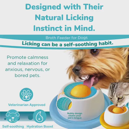 TUGME Dog/cat licking bowl, pet licking toy slow food bowl, non-slip licking bowl, educational toy, makes dogs/cats love licking.