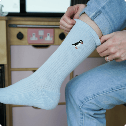 The Blue Puffin 2 Pack Bamboo Sock Set