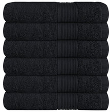 Rhodes Towel Black 100% Cotton Hotel Quality Soft Super Absorbent Hand Bath Towels, Sheets & Face Cloths by OLIVIA ROCCO