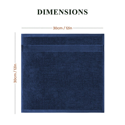Rhodes Towel Royal Blue 100% Cotton Hotel Quality Soft Super Absorbent Hand Bath Towels, Sheets & Face Cloths by OLIVIA ROCCO