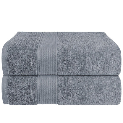 Rhodes Towel Silver 100% Cotton Hotel Quality Soft Super Absorbent Hand Bath Towels, Sheets & Face Cloths by OLIVIA ROCCO