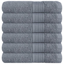 Rhodes Towel Silver 100% Cotton Hotel Quality Soft Super Absorbent Hand Bath Towels, Sheets & Face Cloths by OLIVIA ROCCO