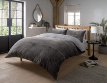 Ribbed Fleece Reversible and Plush Teddy Duvet Set for Cosy Winter Nights Multiple Sizes & Elegant Colours OEKO-TEX Certified by OLIVIA ROCCO