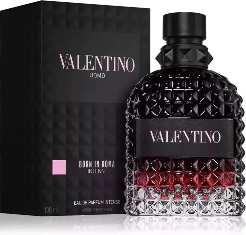 VALENTINO UOMO BORN IN ROMA INTENSE EAU DE PARFUM SPRAY 3.4 Oz /100 ml sealed