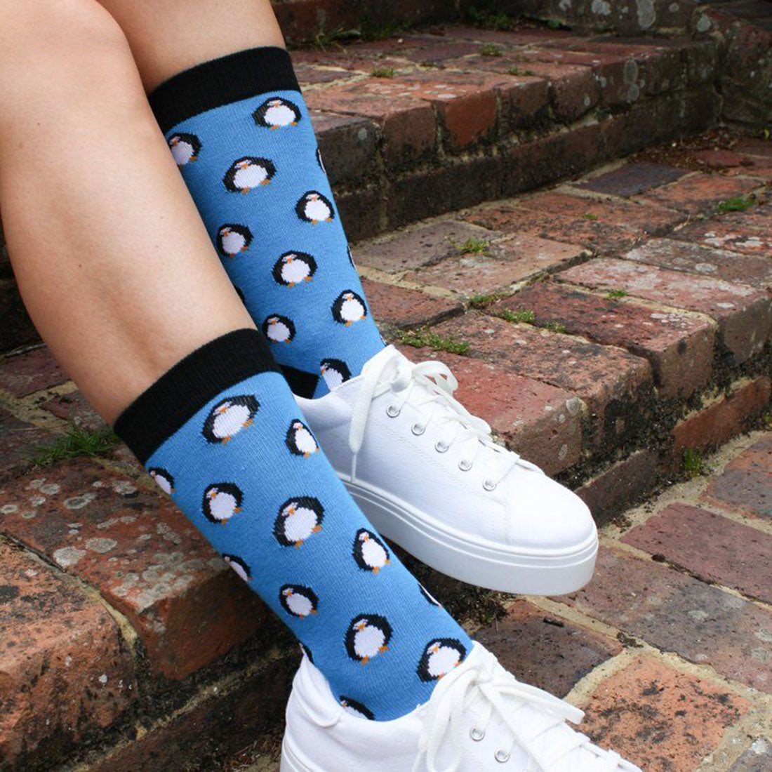 Penguin Bamboo Socks (Comfort Cuff)