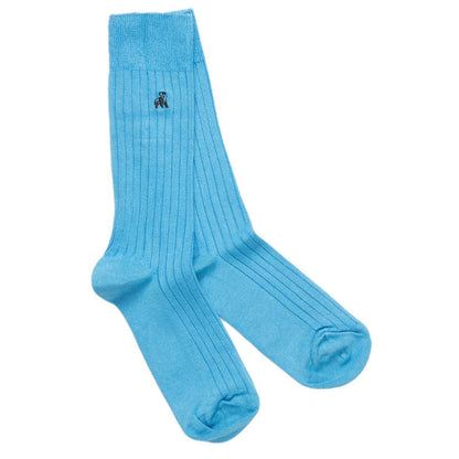 Sky Blue Bamboo Socks