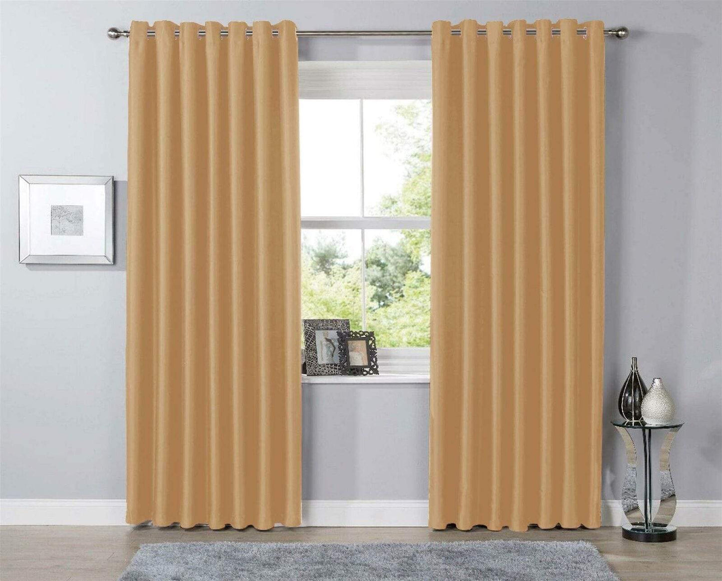 Thermal Blackout Room Darkening Curtains Energy Saving Light Blocking Panels in 12 Colours for Bedrooms and Living Rooms Multiple Sizes by OLIVIA ROCCO