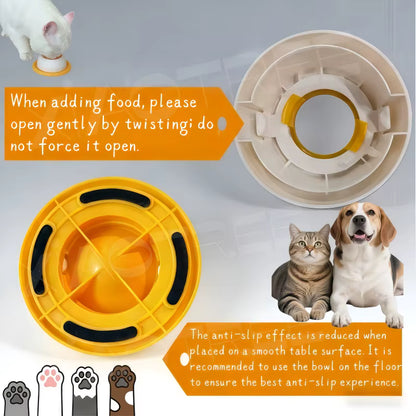 TUGME Dog/cat licking bowl, pet licking toy slow food bowl, non-slip licking bowl, educational toy, makes dogs/cats love licking.