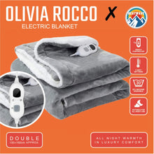Ultra Soft Double Layer Electric Heated Throw Blanket with Adjustable Heat Settings & Overheat Protection by OLIVIA ROCCO