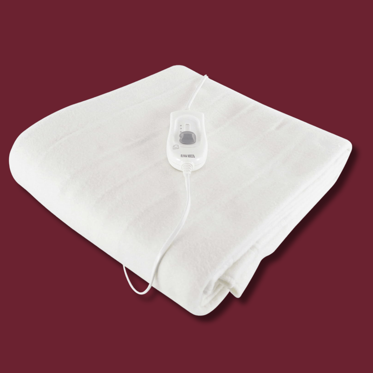 Ultra Soft Electric Heated Underblanket with with Adjustable Heat Settings & Overheat Protection in Single Double King Sizes by OLIVIA ROCCO