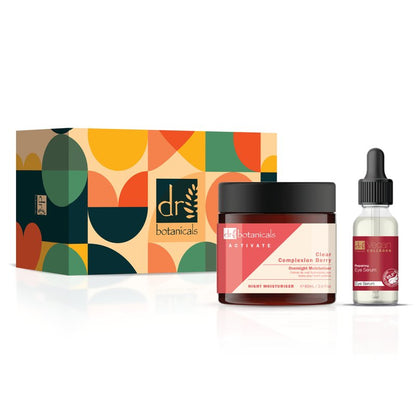 Vegan Collagen Eye Serum & Berry Overnight Moisturiser
