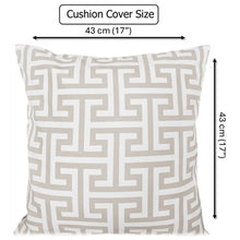 Waterproof Breathable Milano Natural Hollowfibre Filled Cushions 43x43cm for Outdoor Garden Bench Sofa or Indoor Use by OLIVIA ROCCO