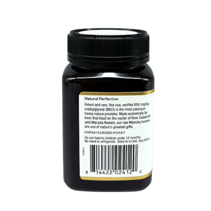 Wedderspoon Raw Manuka Honey 850 MGO (500g) – Pure New Zealand