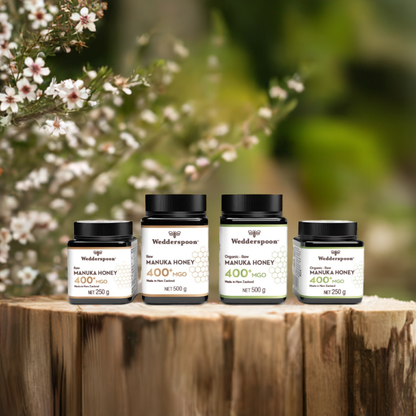 Wedderspoon High Potency Raw Manuka Honey 400 MGO 250g