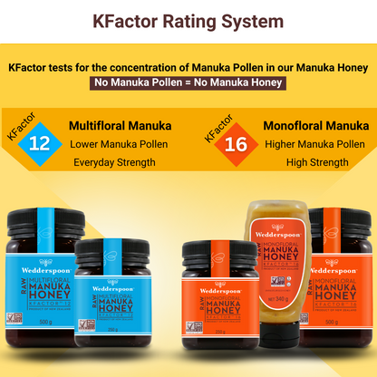Wedderspoon RAW Manuka Honey KFactor 16+ 500g
