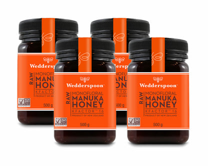 Wedderspoon RAW Manuka Honey KFactor 16+ 500g