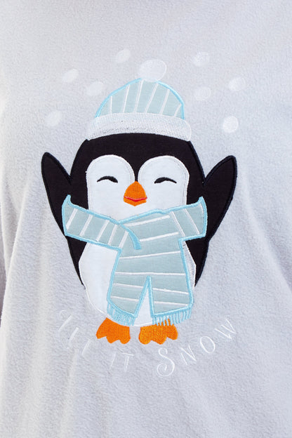 Women's Polar Fleece Penguin Pyjama Set Soft Warm Winter Lounge Wear Boutique Nightwear Ideal Christmas Gift Available in Multiple Sizes by Daisy Dreamer